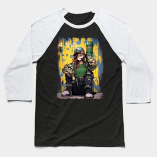 Ukrainian military girl 4.5.0 Baseball T-Shirt